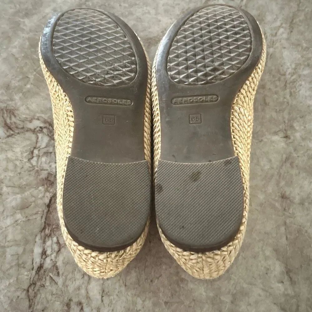 AEROSOLES Raffia Ballet Flats 6.5 - Picture 7 of 8